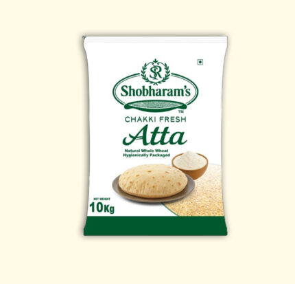 Shobharam’s Chakki Fresh Atta – Natural Whole Wheat Flour 10kg